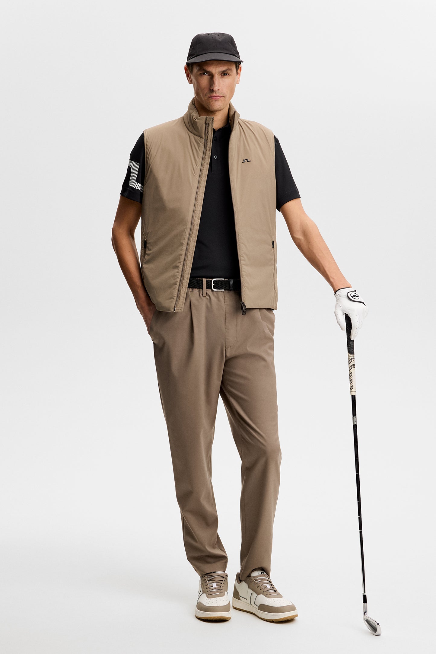 Heath Polo in Black by J.Lindeberg