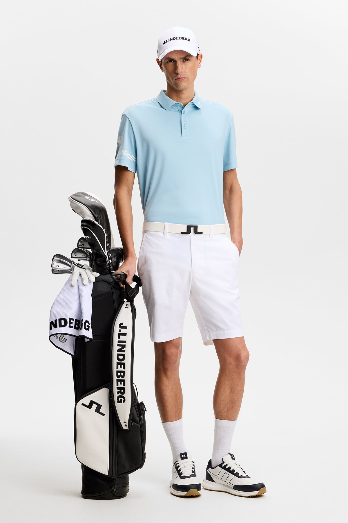 Heath Polo in Forget-Me-Not by J.Lindeberg