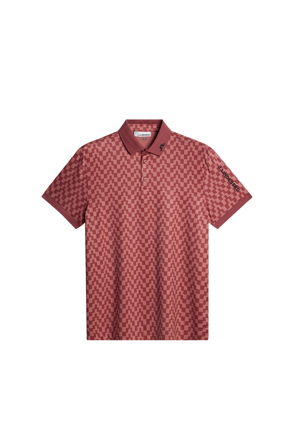 Tour Tech Print Polo / Bridge Stack Apple Butter M