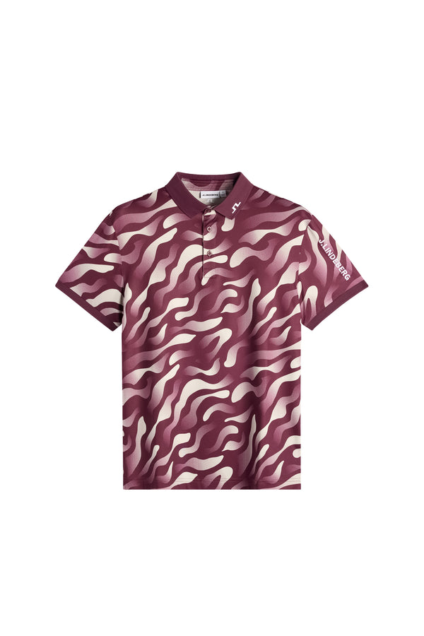 Tour Tech Print Polo / Bunker Fade Winetasting Moon M