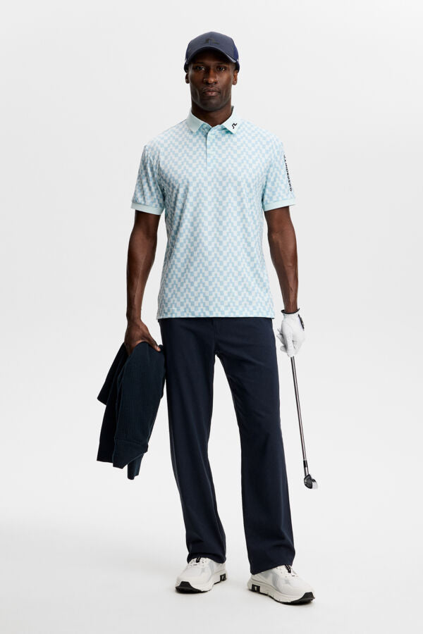 Tour Tech Print Polo / Bridge Stack Skylight M – J.LINDEBERG US