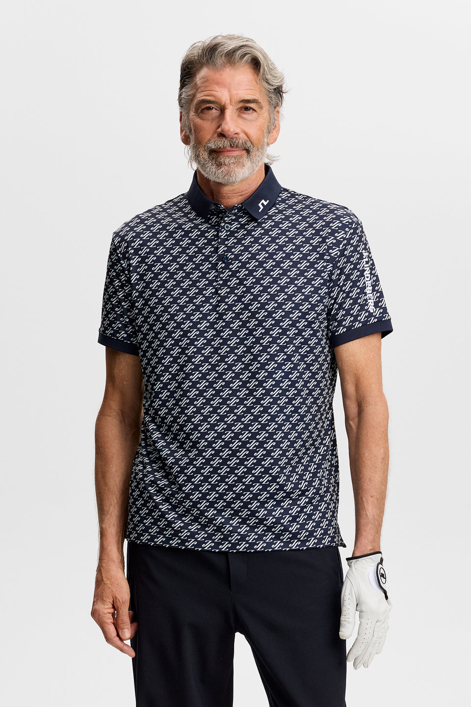 Tour Tech Print Polo / Bunker Fade Navy Set M