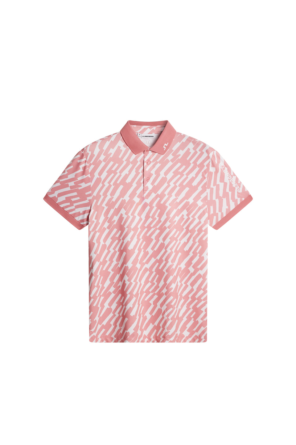 Tour Tech Print Polo / Oak Flamingo M