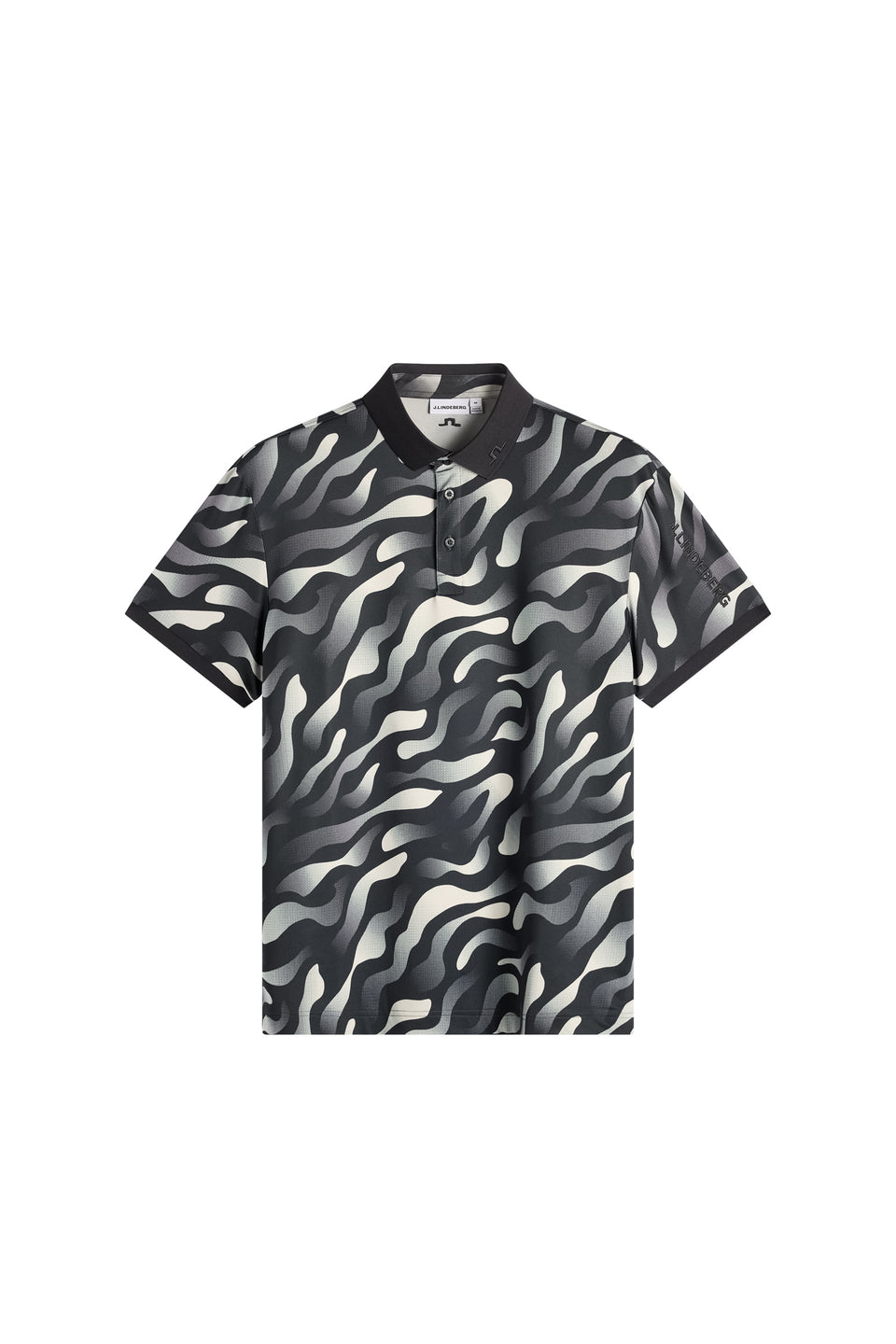 Tour Tech Print Polo / Bunker Fade Black Moonbeam M