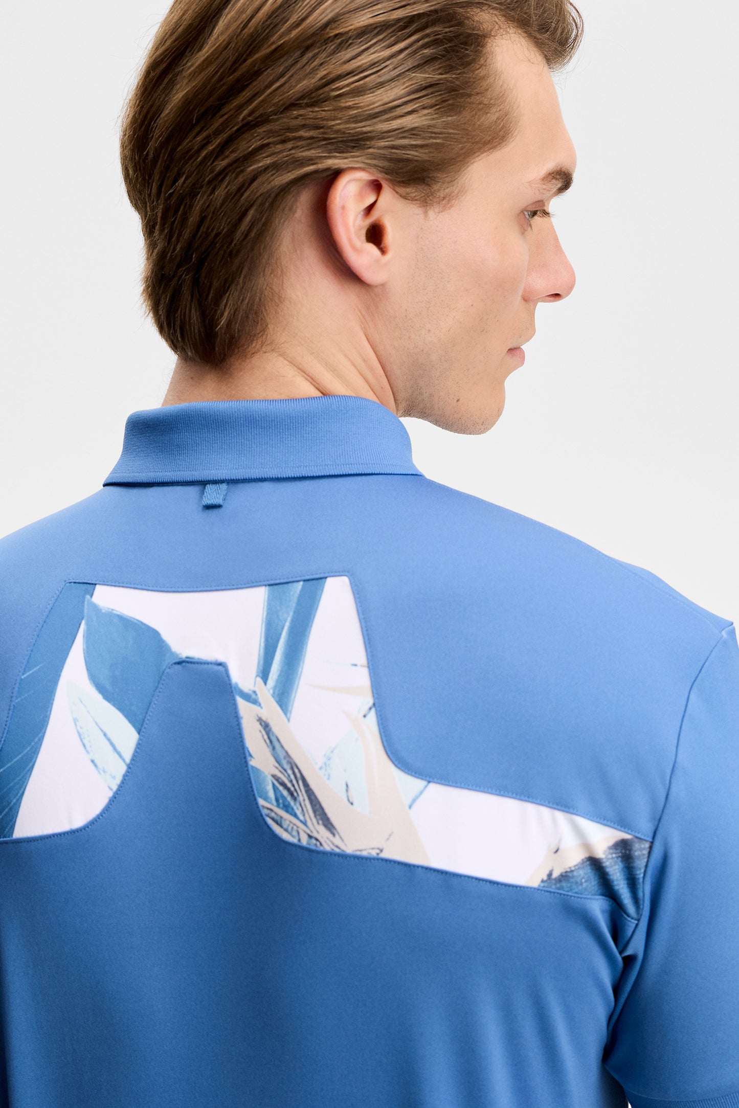 KV Print Polo in Federal Blue by J.Lindeberg