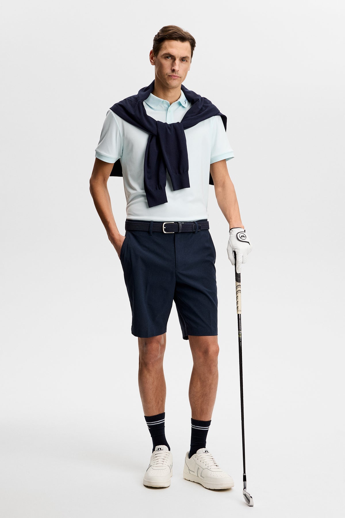 KV Print Polo in Paradise Skylight M by J.Lindeberg