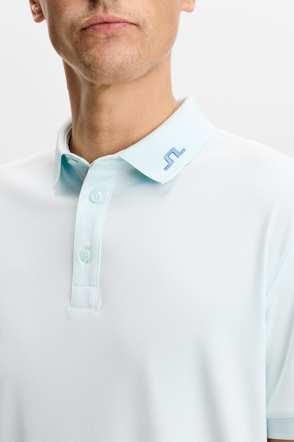 KV Print Polo in Paradise Skylight M by J.Lindeberg