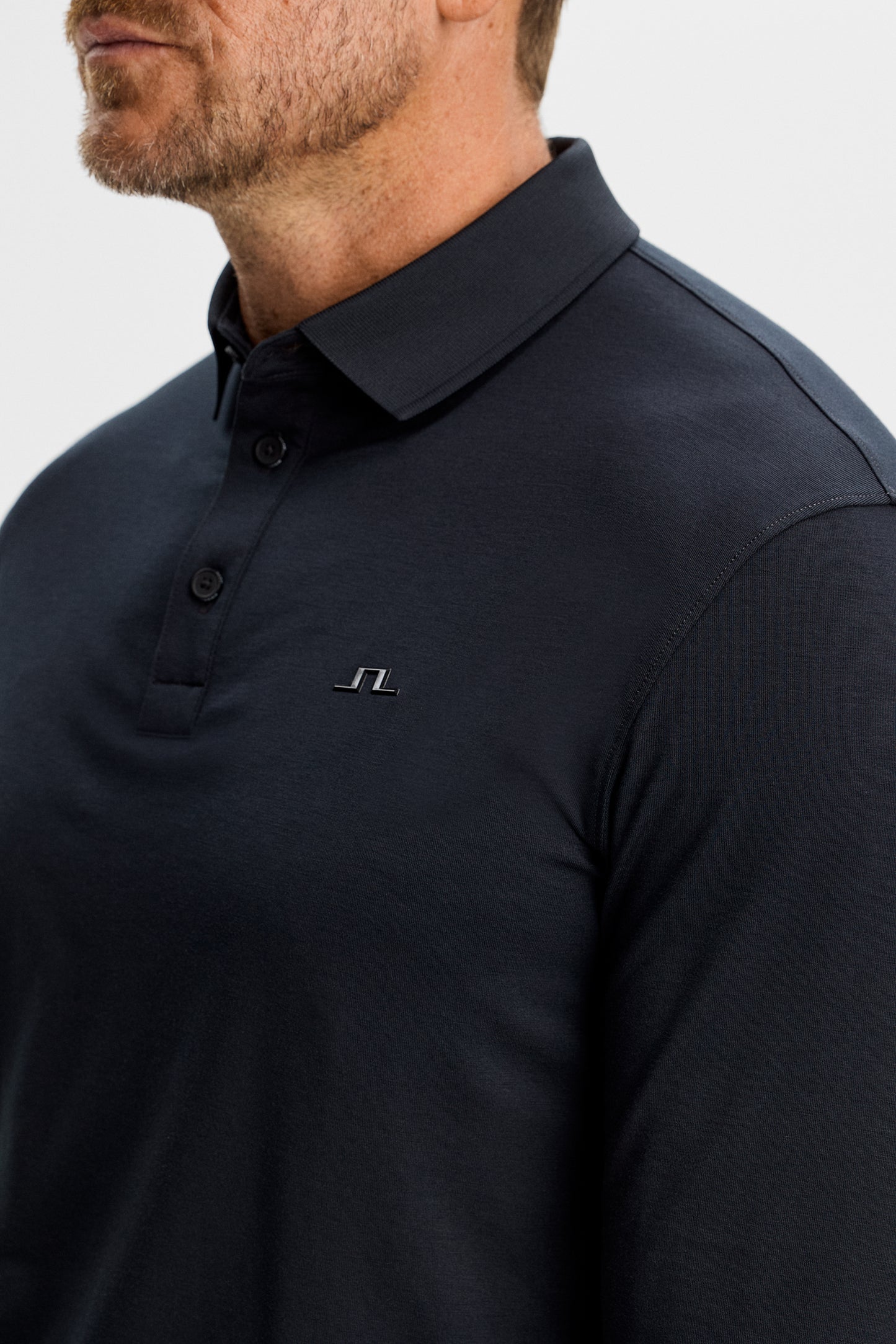 Florian LS Polo in Black by J.Lindeberg