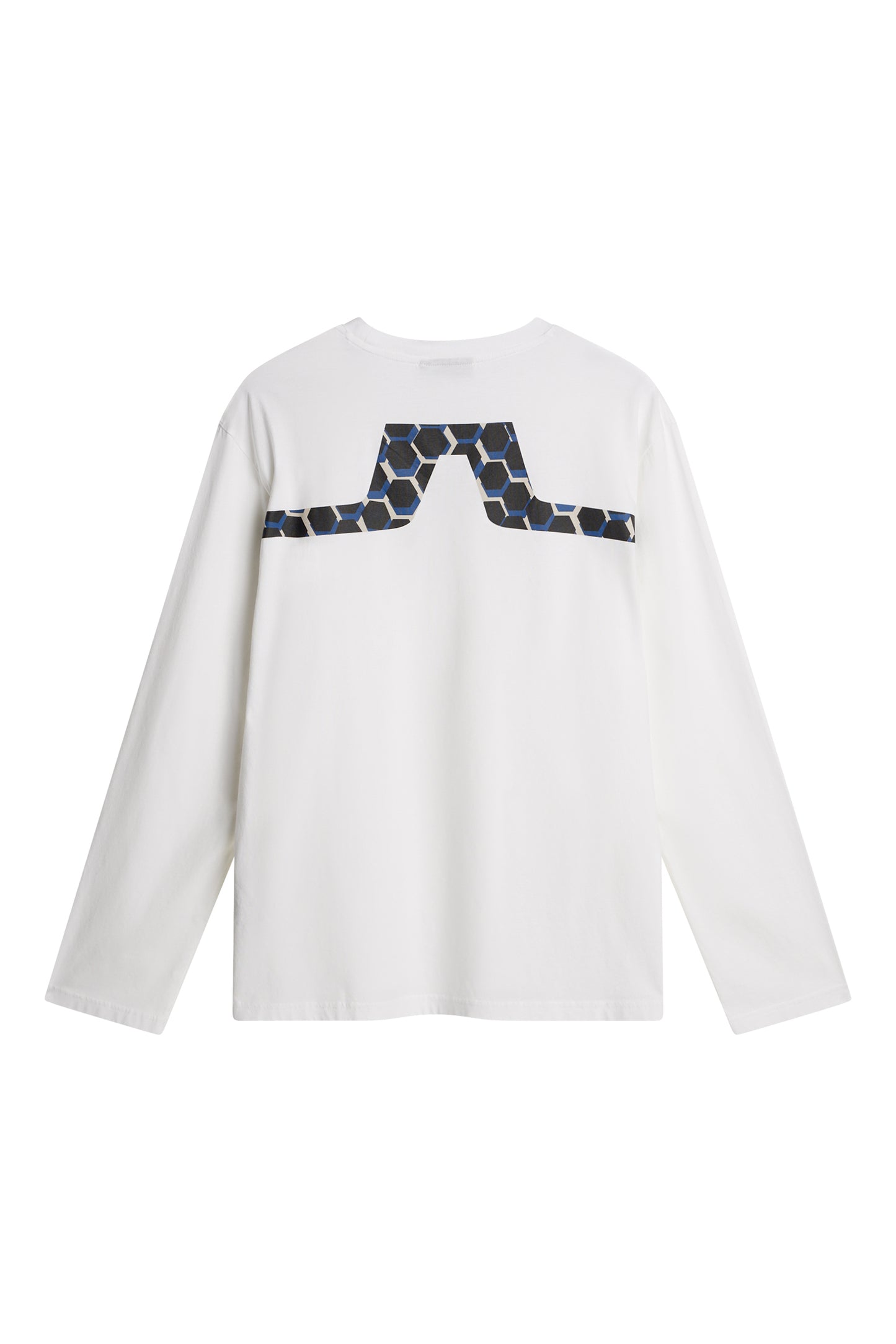 Cale Logo Longsleeve T-shirt in White by J.Lindeberg