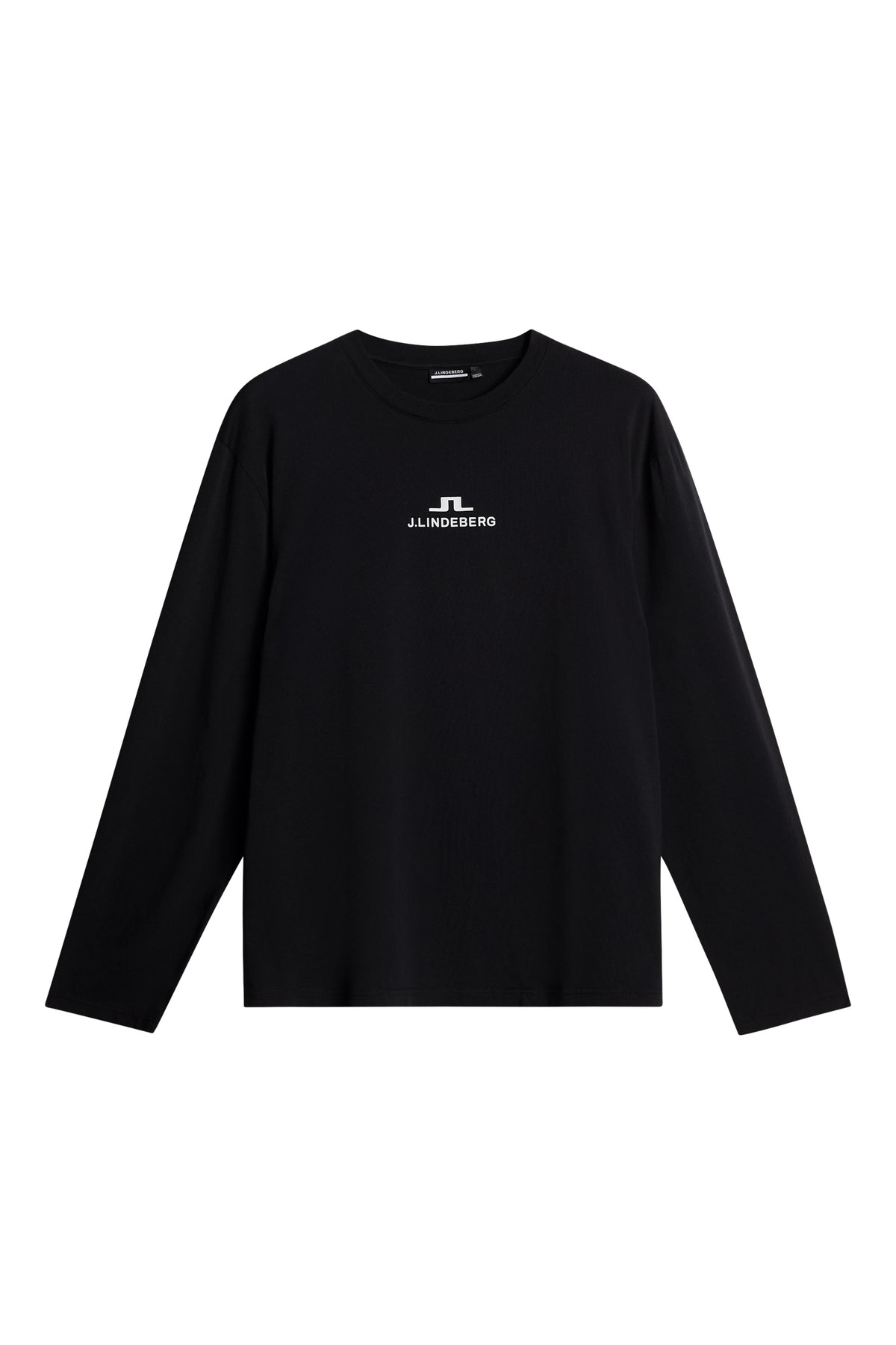 Cale Logo Longsleeve T-shirt in Black by J.Lindeberg