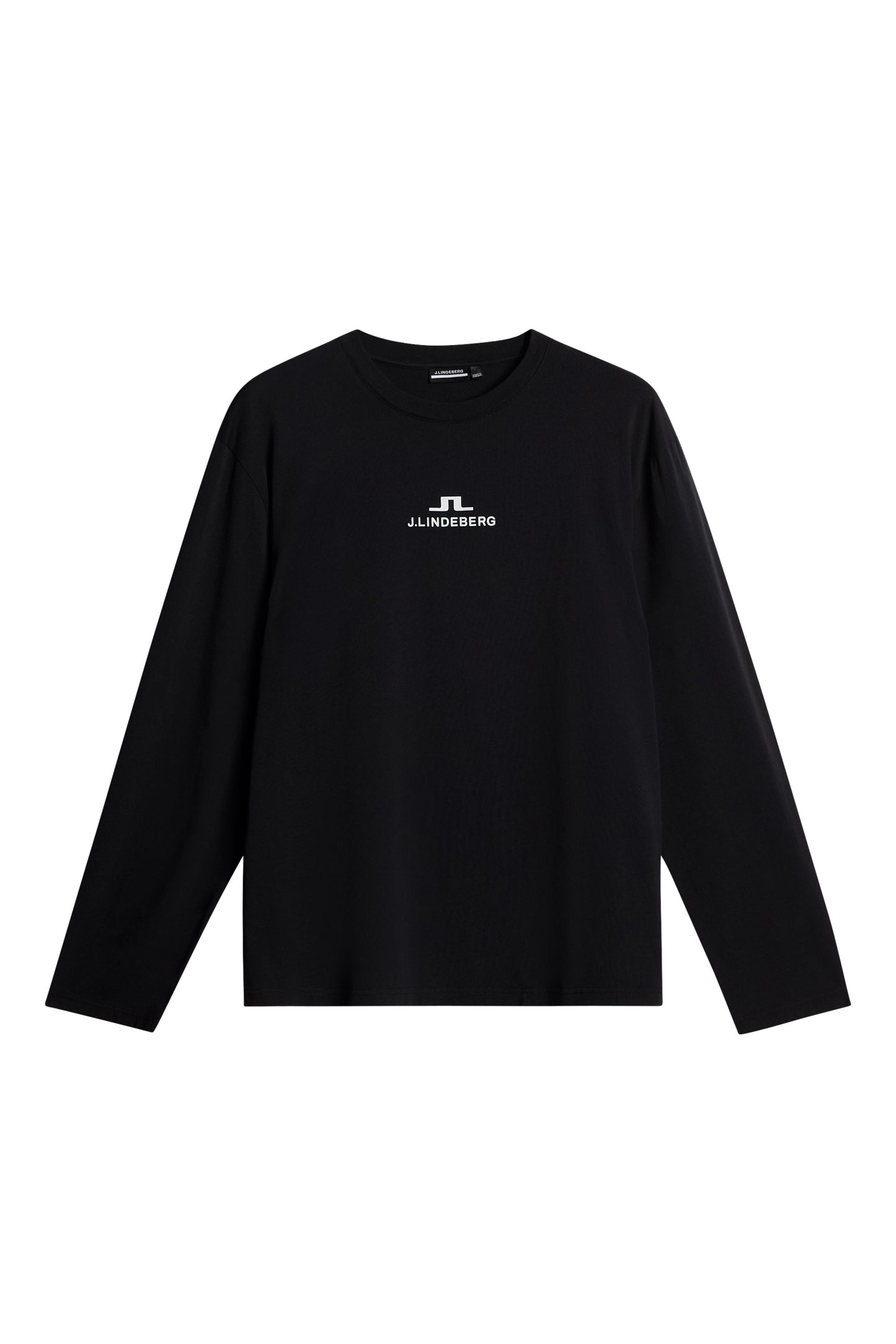 Cale Logo Longsleeve T-shirt in Black by J.Lindeberg