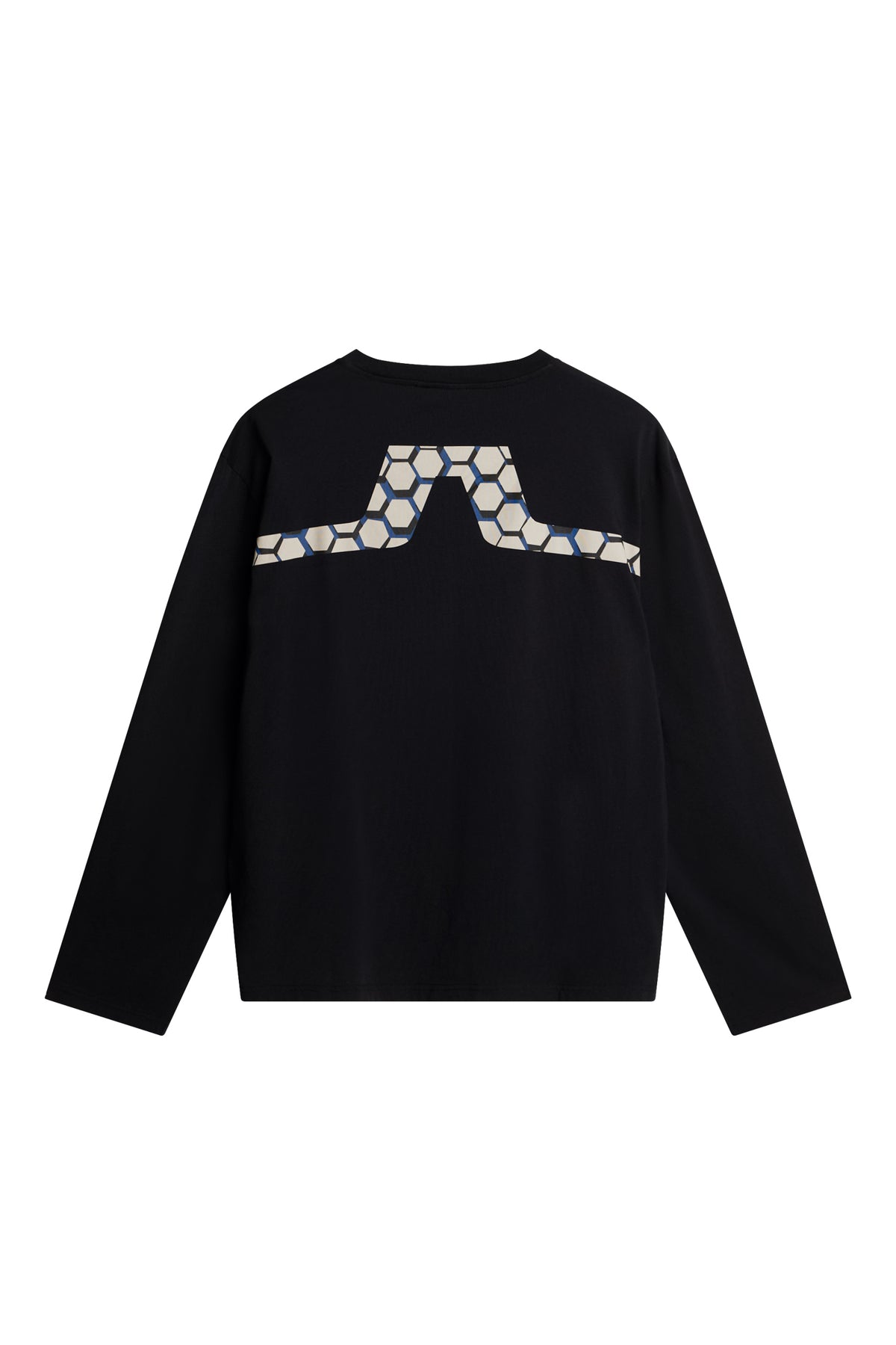 Cale Logo Longsleeve T-shirt in Black by J.Lindeberg