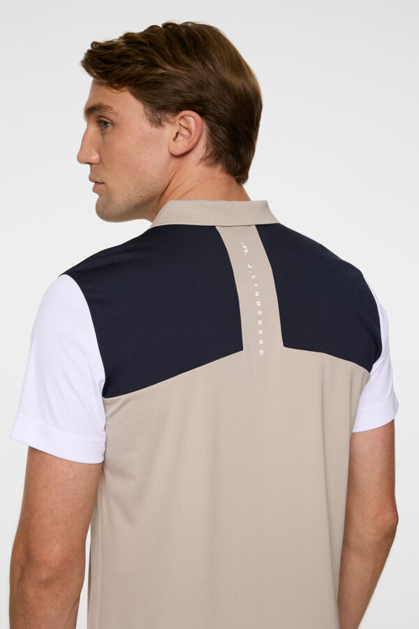 Block Polo / Oyster Brown