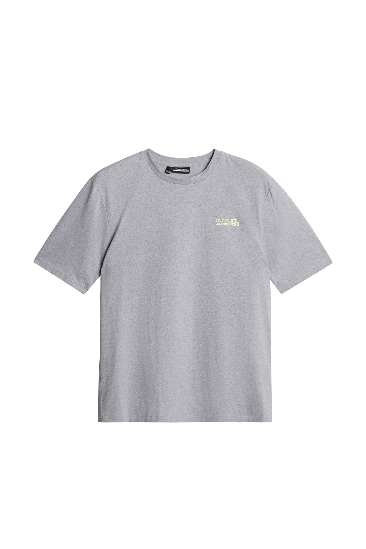 Graphic T-Shirt in Medium Grey Melange by J.Lindeberg