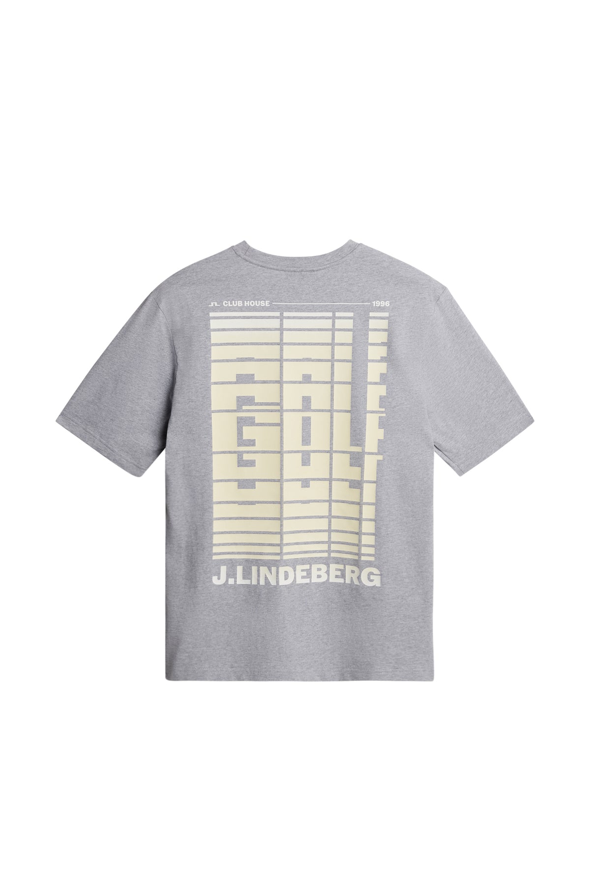 Graphic T-Shirt in Medium Grey Melange by J.Lindeberg