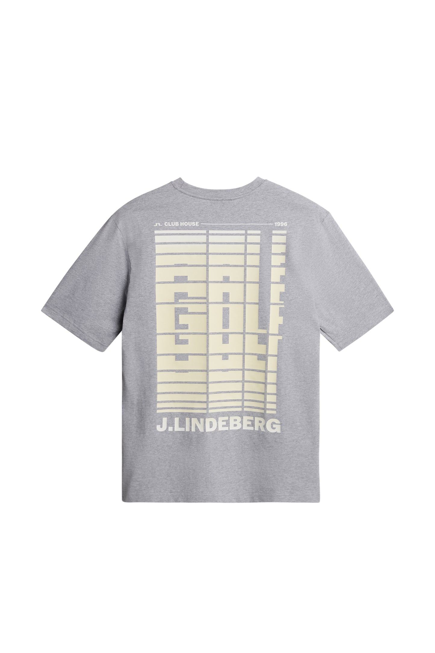 Graphic T-Shirt in Medium Grey Melange by J.Lindeberg