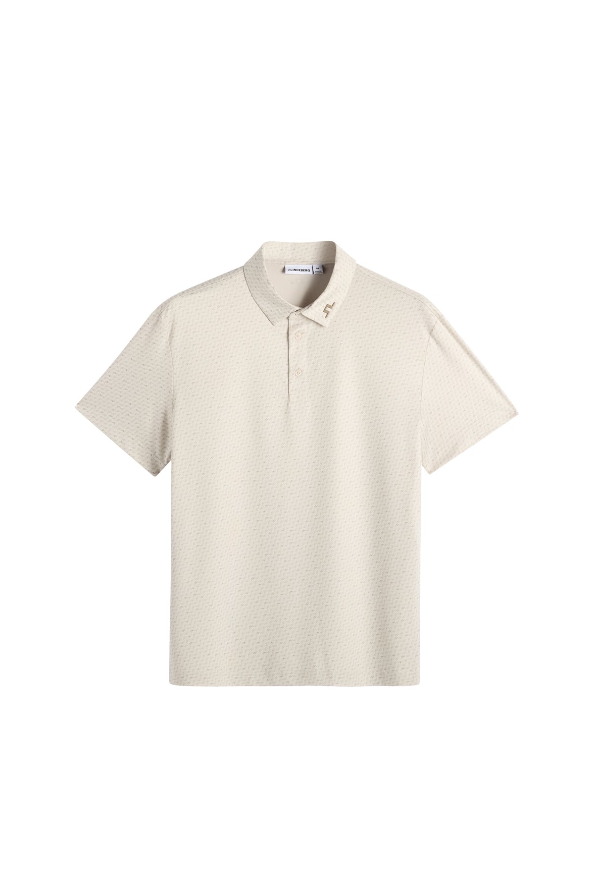 Tod Print Polo in Bias Bridge Micro Moon Brindle by J.Lindeberg