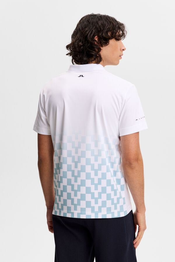 Finn Print Polo / Finn Fade White