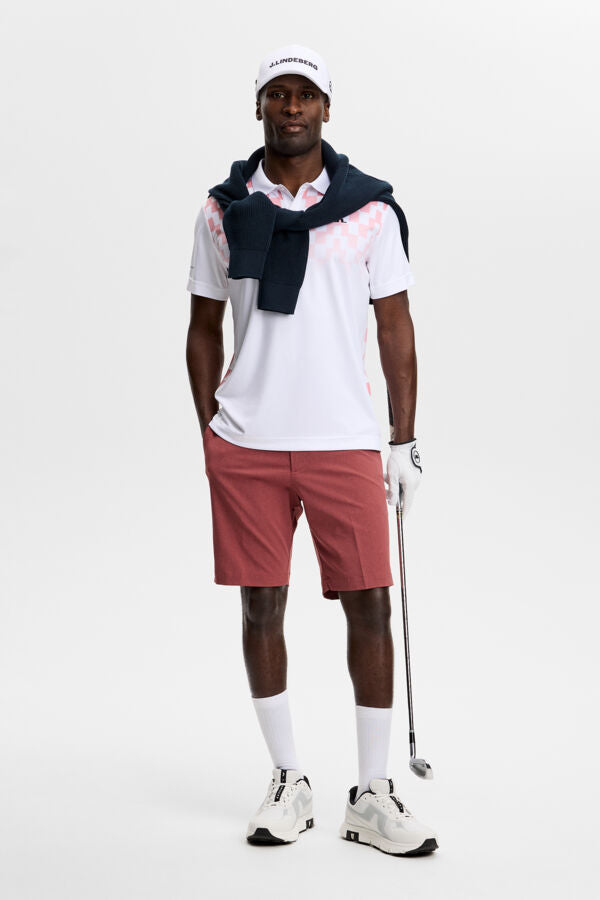 Finn Print Polo / Finn Fade White Pink