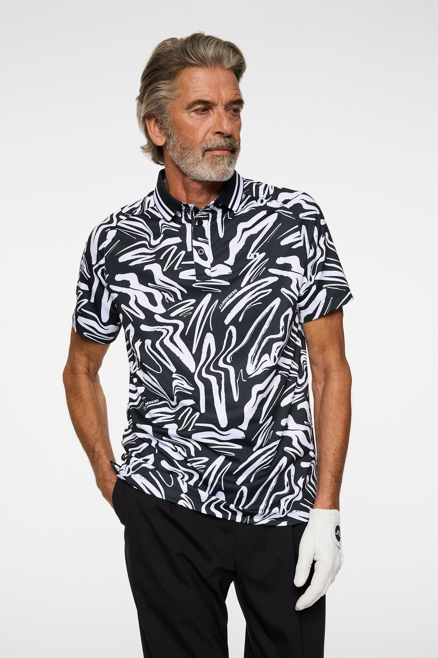 George Polo in Scribble JL white by J.Lindeberg