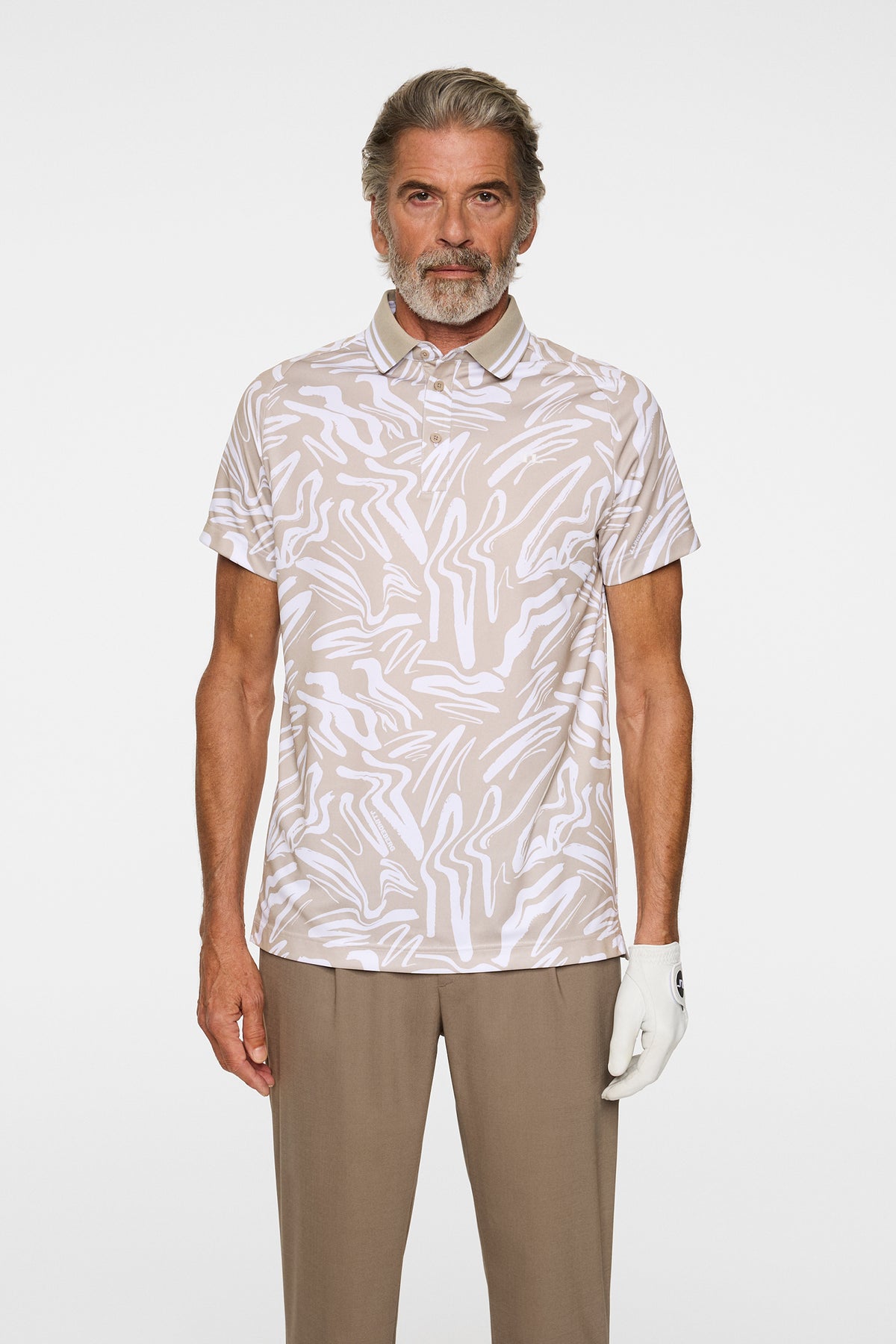 George Print Polo in Scribble String by J.Lindeberg