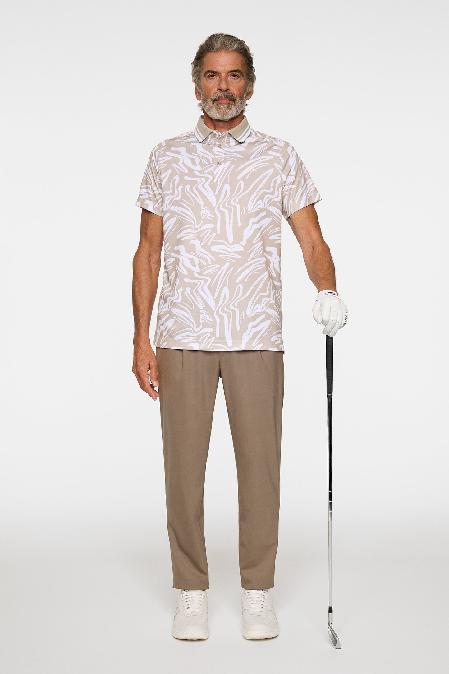 George Print Polo in Scribble String by J.Lindeberg