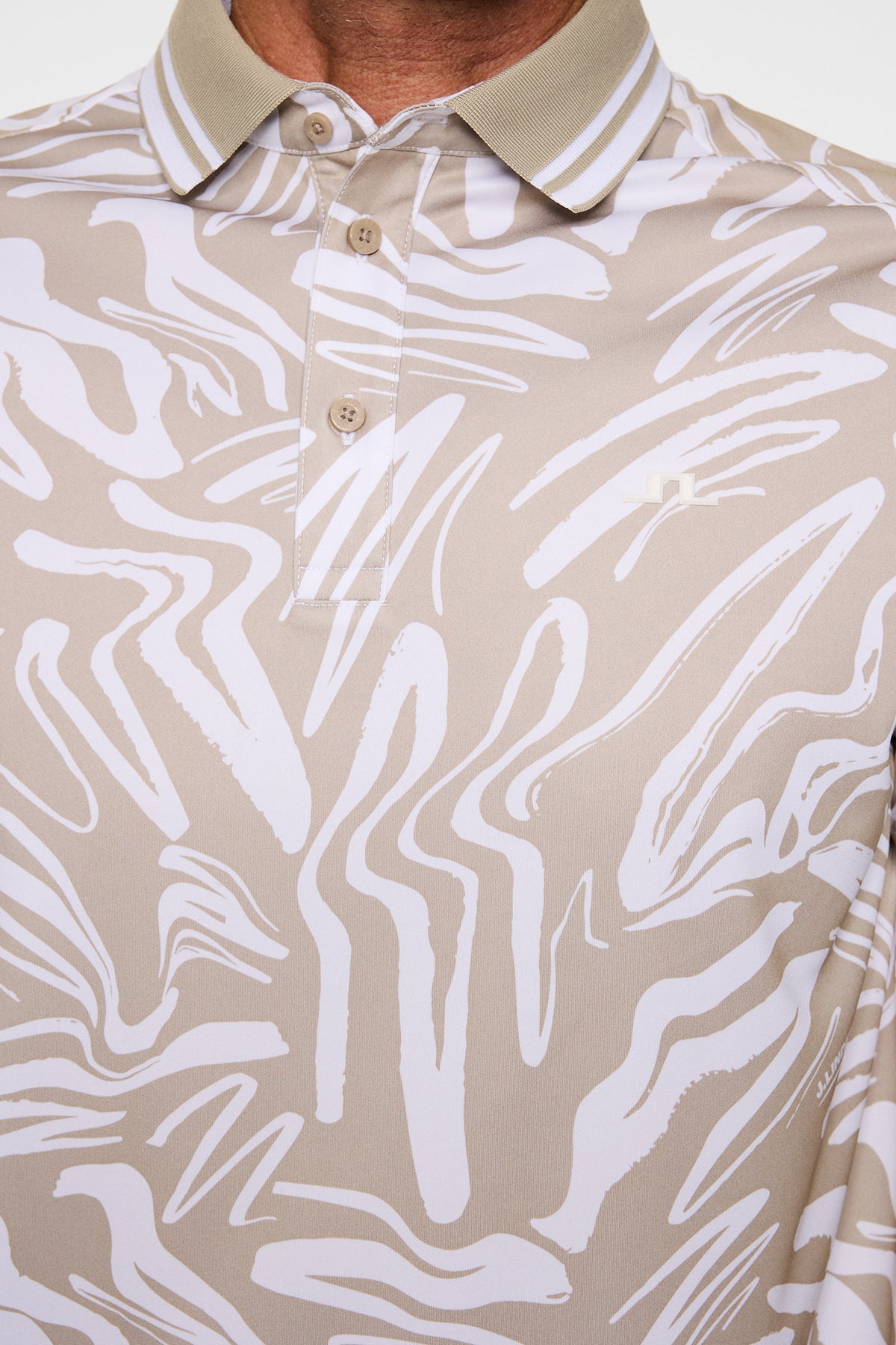 George Print Polo in Scribble String by J.Lindeberg