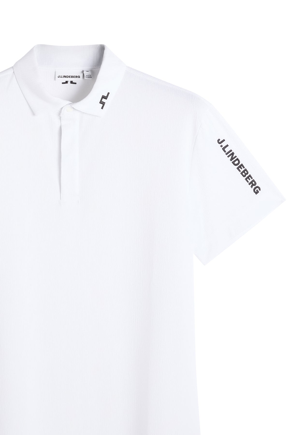 Tour Tech Textured Polo in White by J.Lindeberg