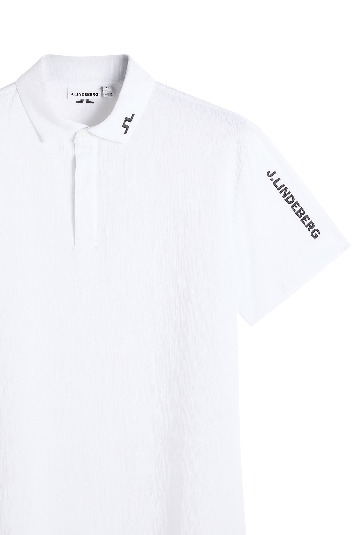 Tour Tech Textured Polo in White by J.Lindeberg