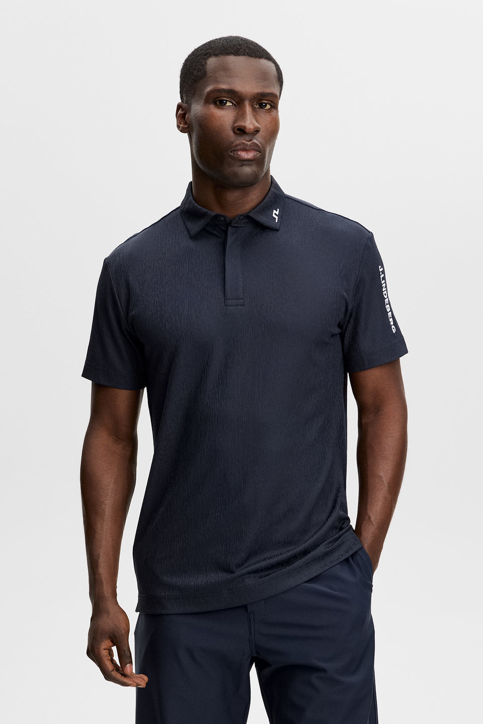 Tour Tech Textured Polo / JL Navy