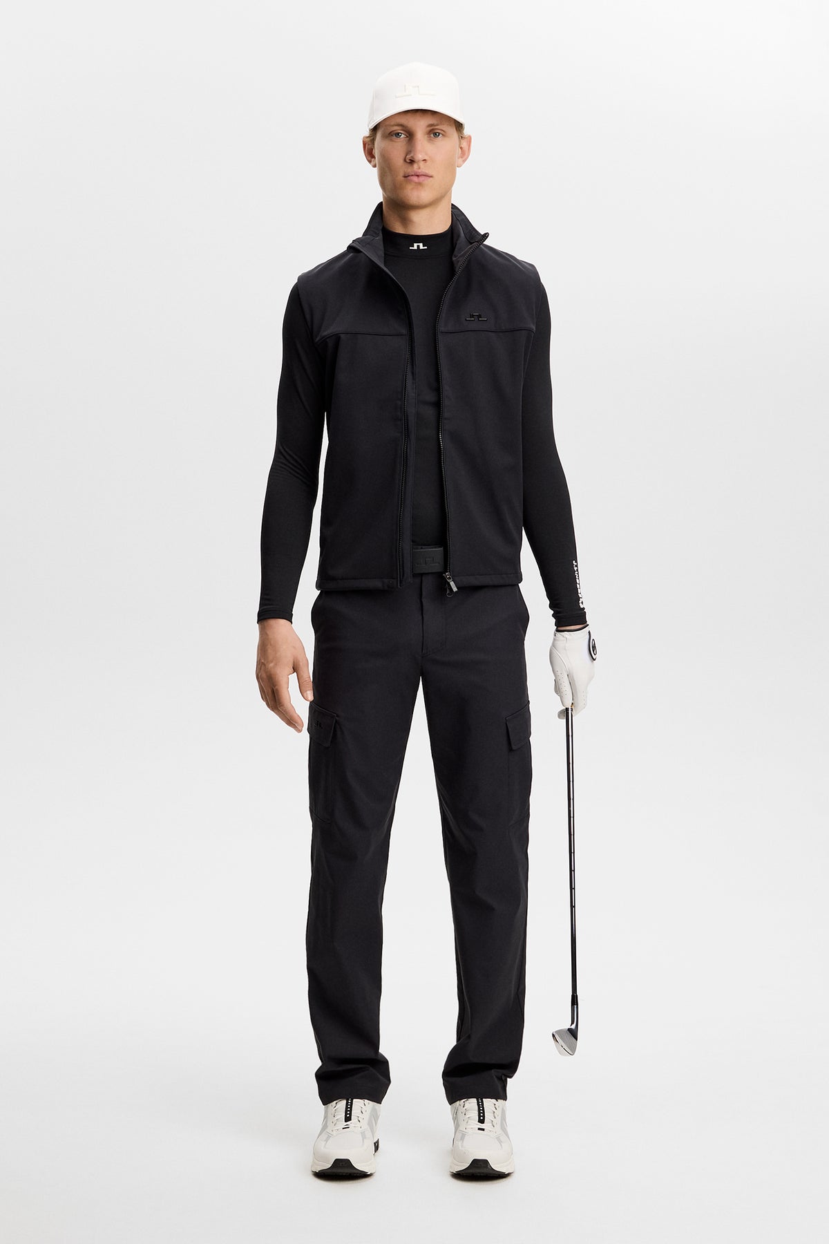 Ello Brushed Top in Black by J.Lindeberg