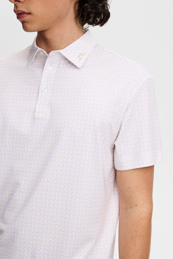 Bala Print Polo / Bias Bridge White Moonbeam S