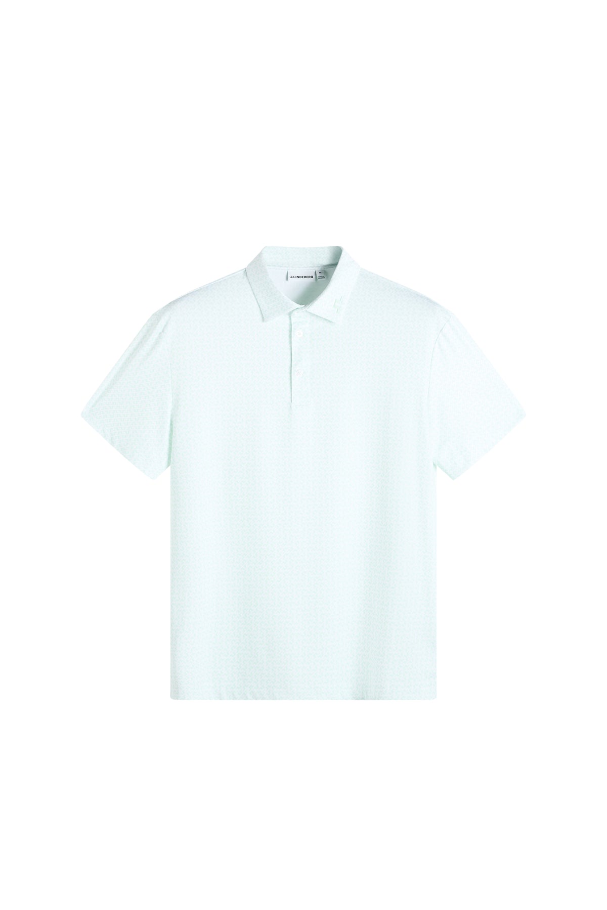 Bala Print Polo in Bias Bridge Bay White S by J.Lindeberg