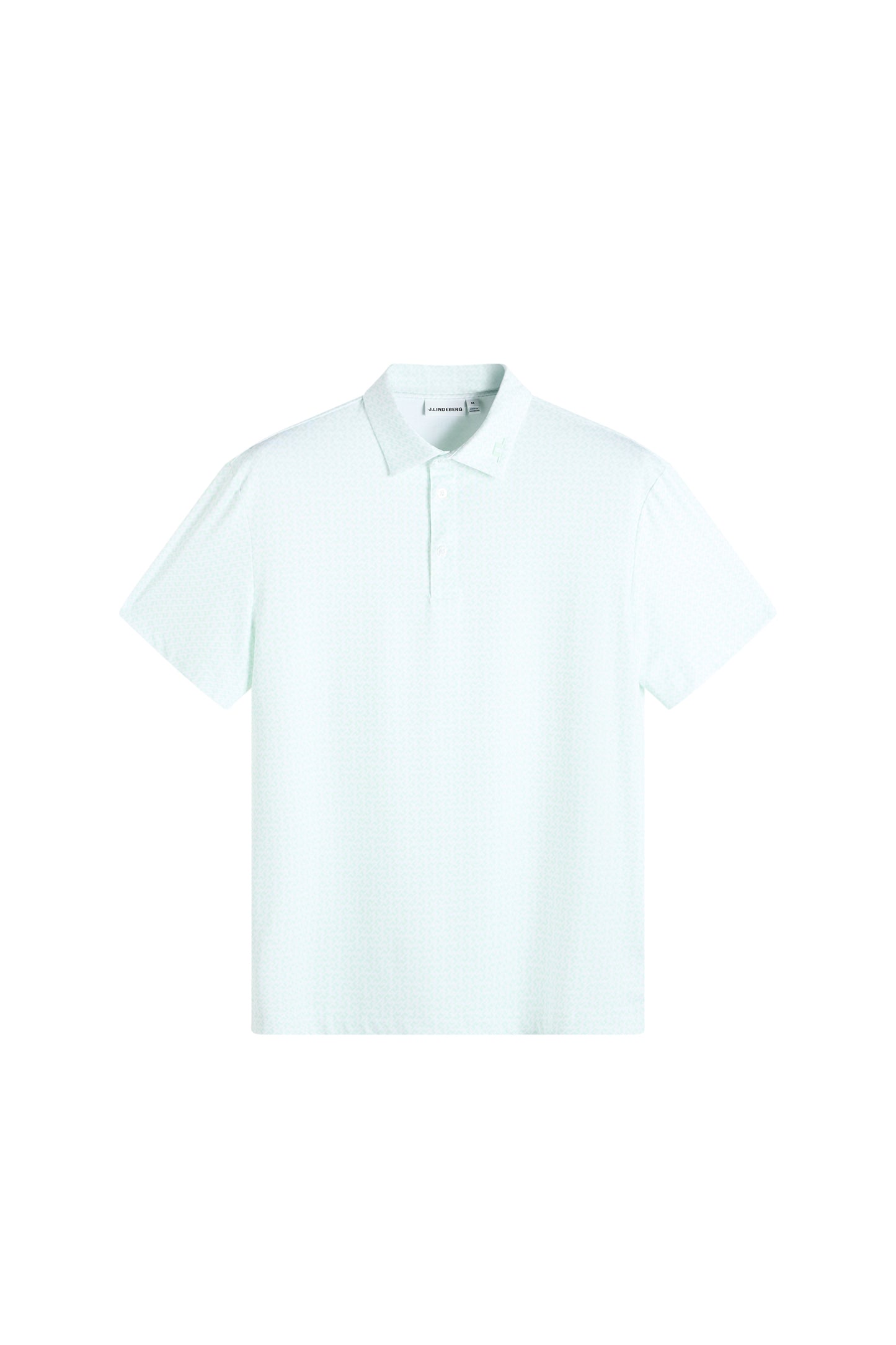 Bala Print Polo in Bias Bridge Bay White S by J.Lindeberg