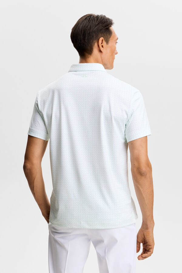 Bala Print Polo / Bias Bridge Bay White S