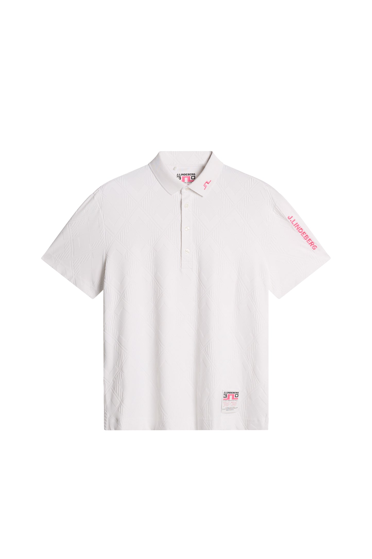 30Y Matt Relaxed Polo in White by J.Lindeberg