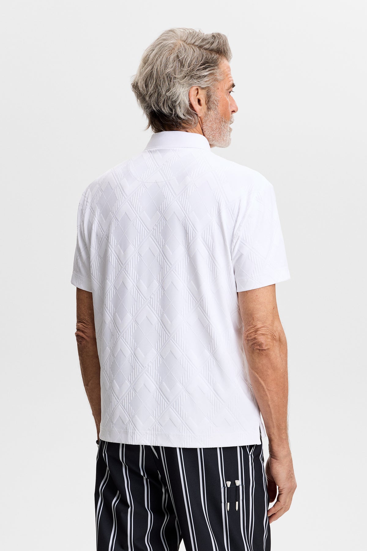 30Y Matt Relaxed Polo in White by J.Lindeberg