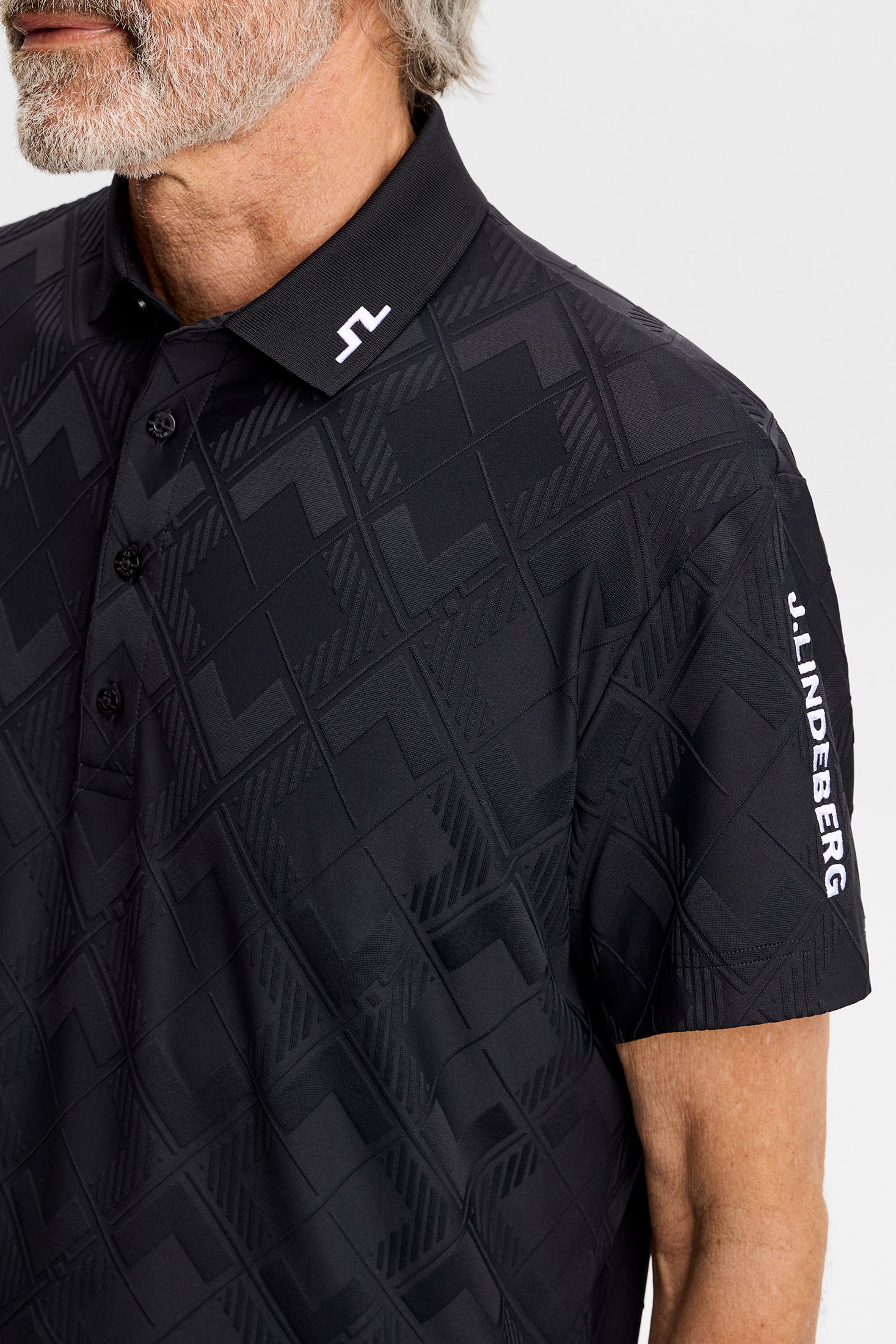 30Y Matt Relaxed Polo / Black | J.LINDEBERG US
