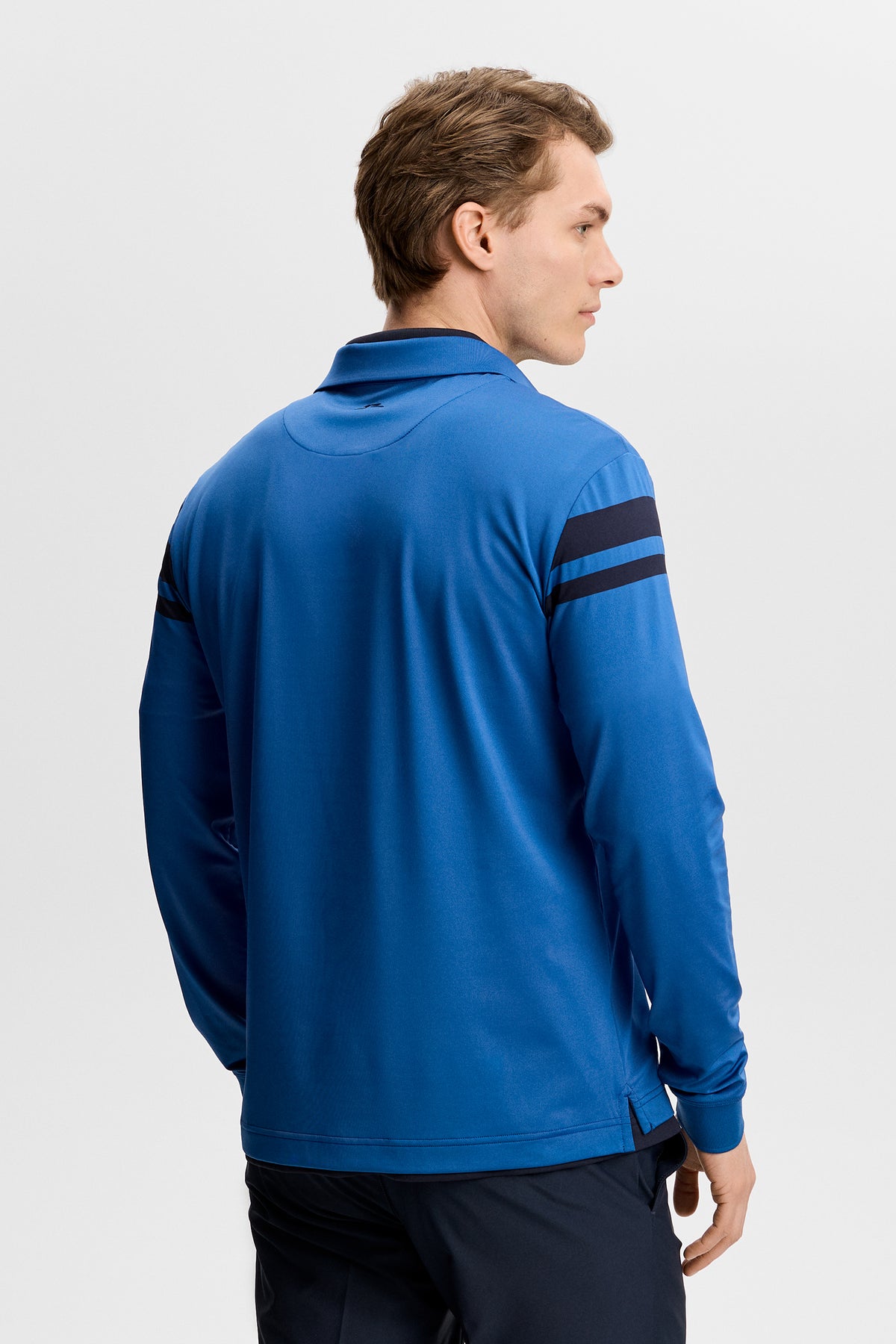 Kenny LS stripe polo in Set Sail by J.Lindeberg