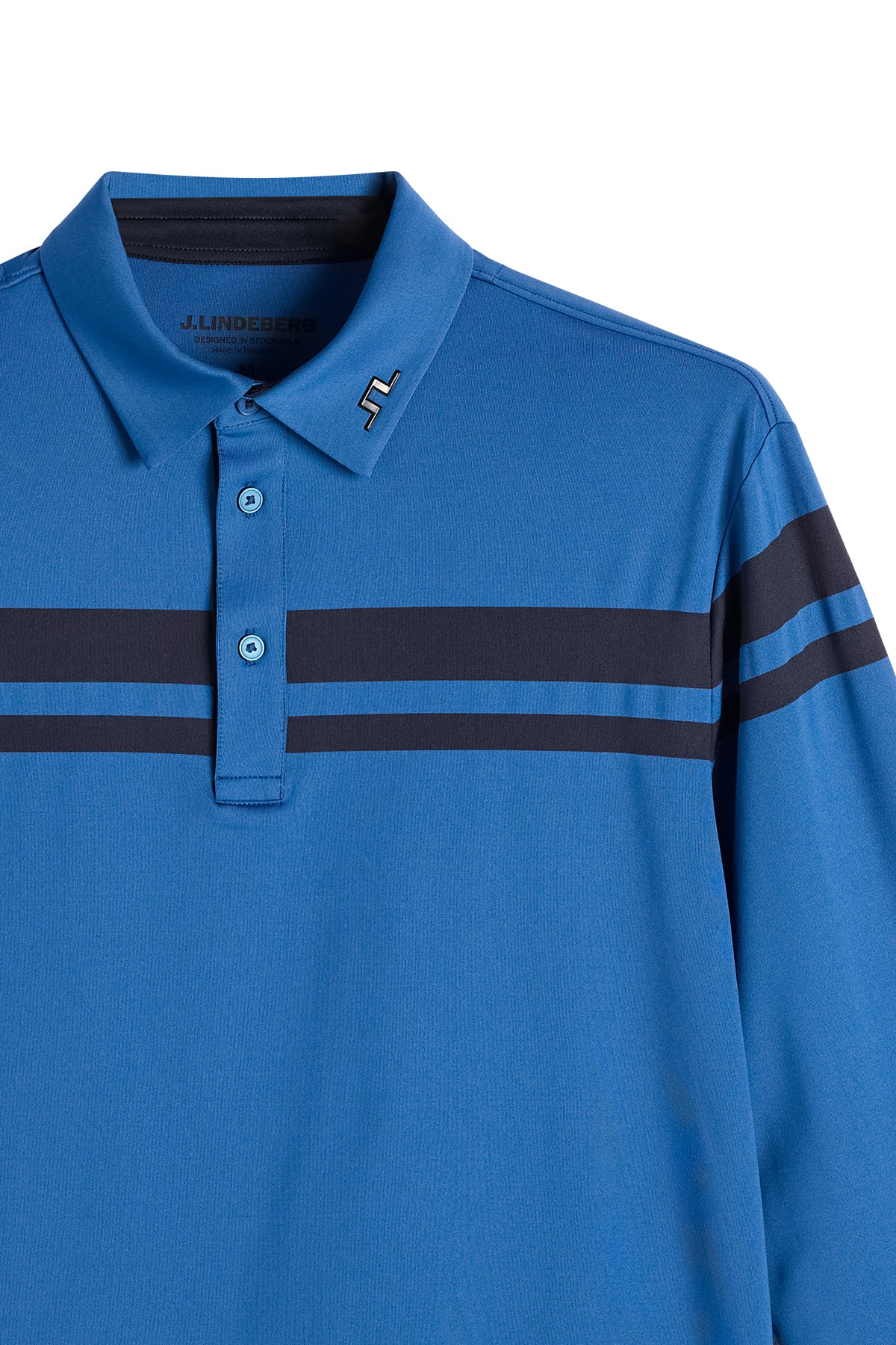Kenny LS stripe polo in Set Sail by J.Lindeberg