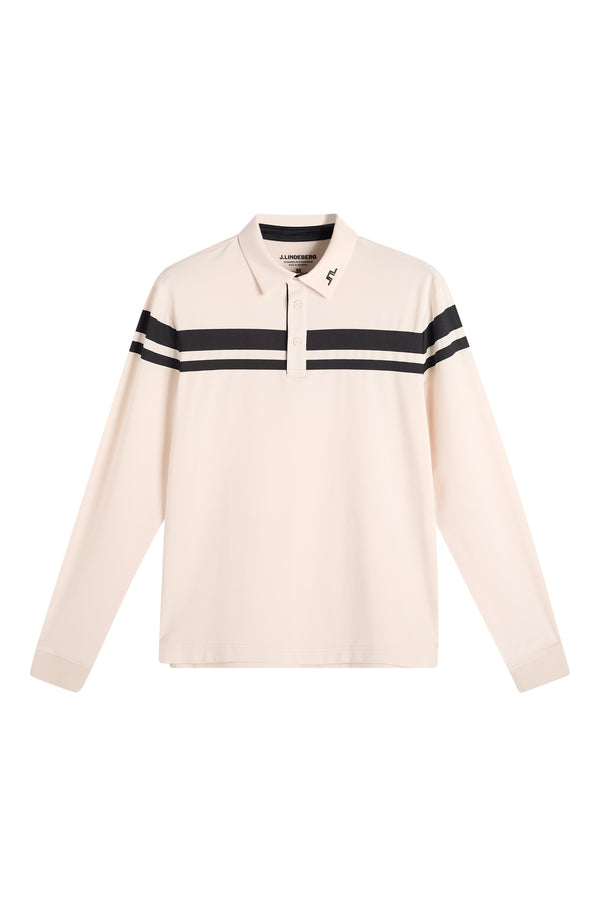 Kenny LS stripe polo / Moonbeam