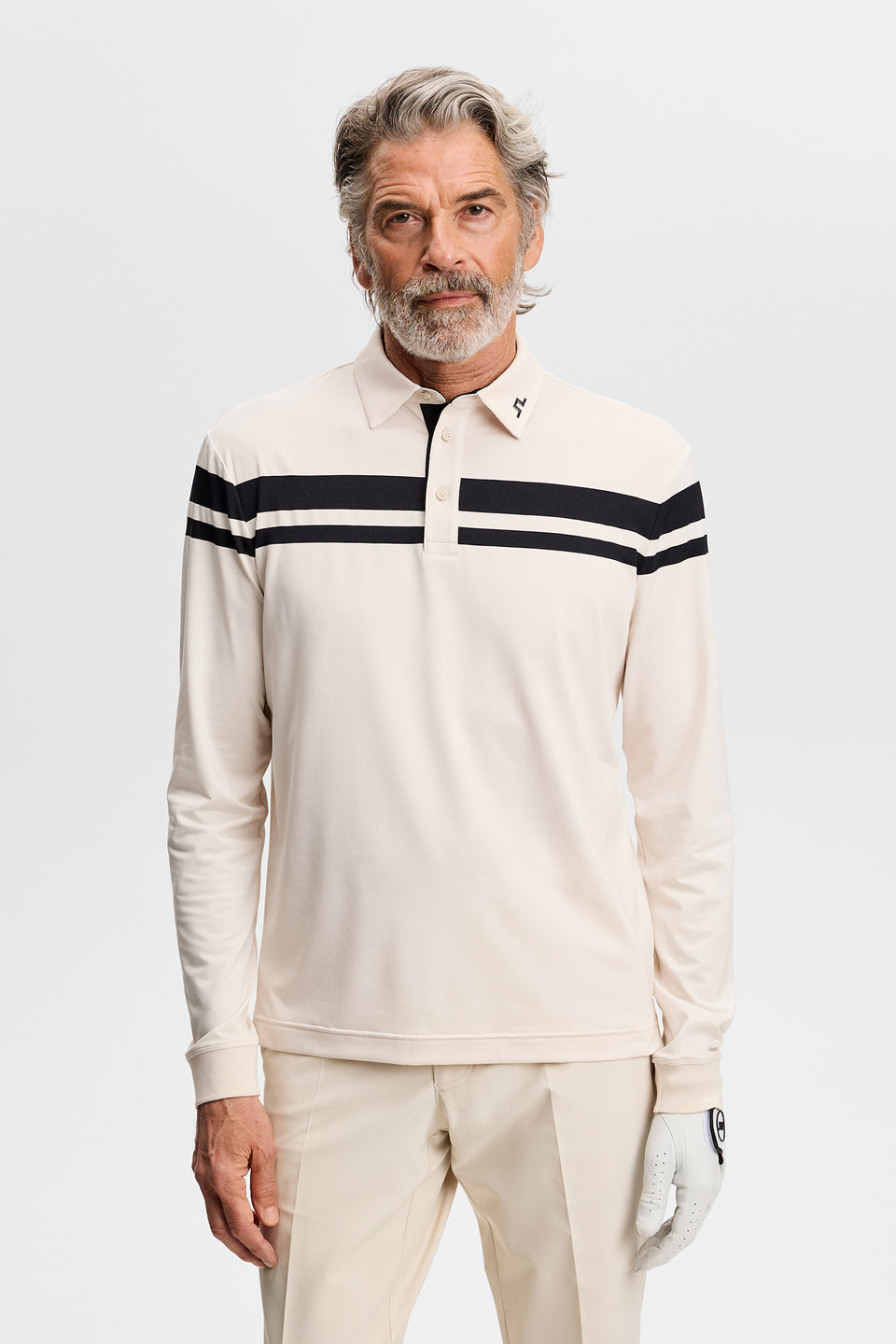 Kenny LS stripe polo / Moonbeam