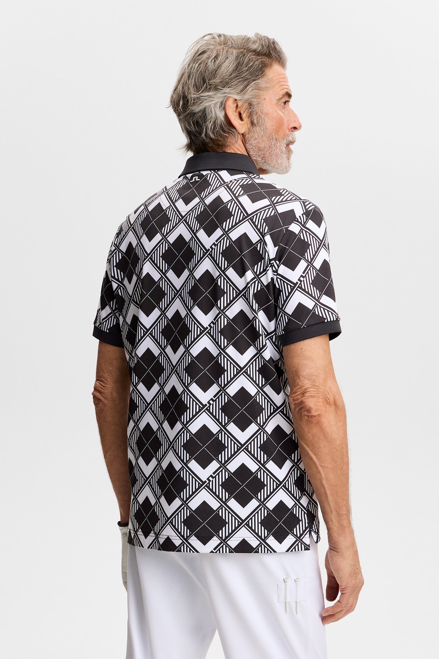 30Y Tour Tech Argyle Polo in 2-1 Argyle by J.Lindeberg
