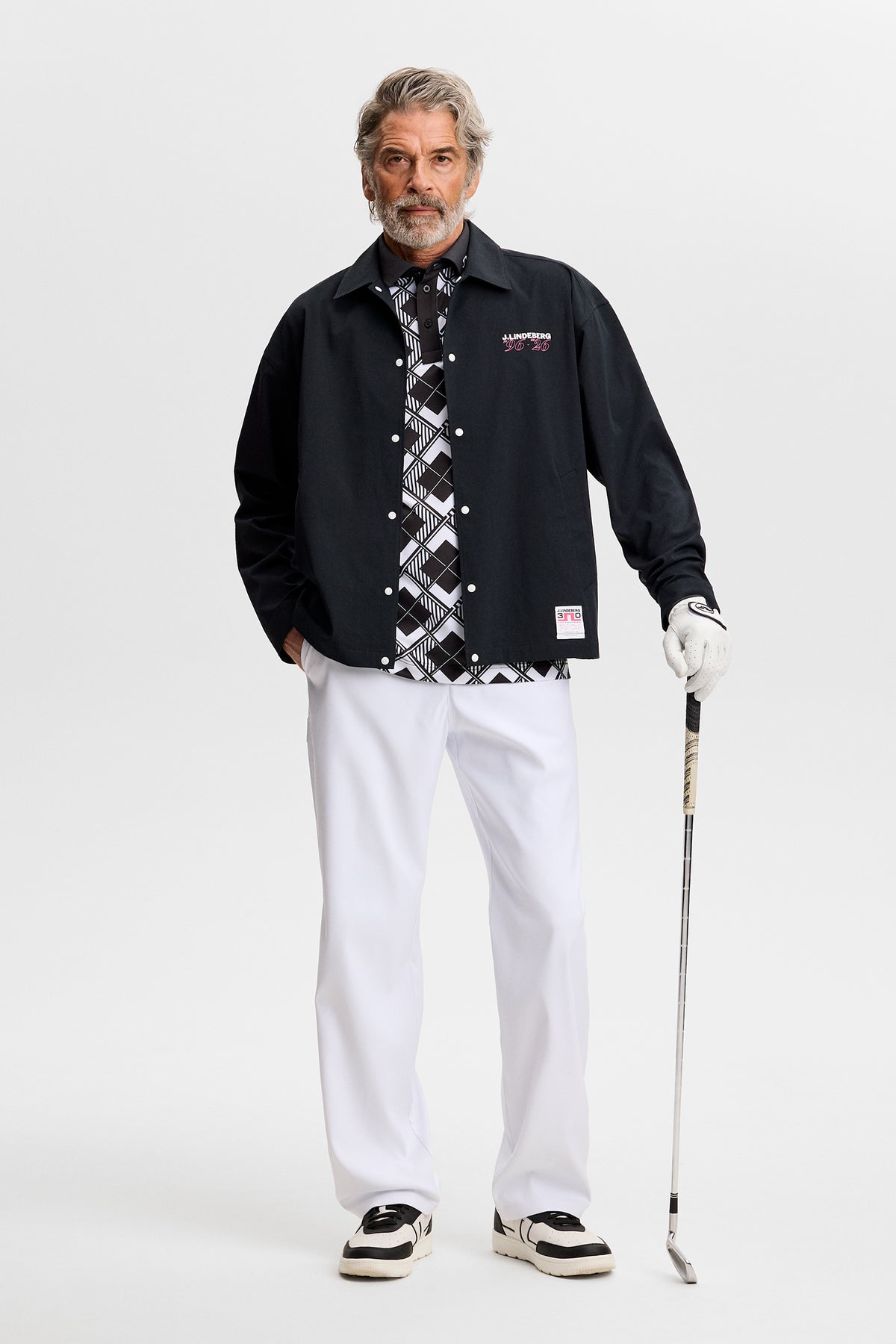 30Y Tour Tech Argyle Polo in 2-1 Argyle by J.Lindeberg