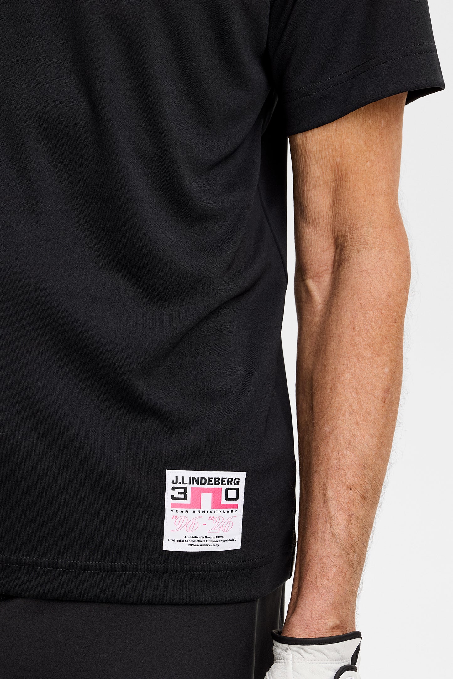 30Y Rory KV Mock Neck in Black by J.Lindeberg