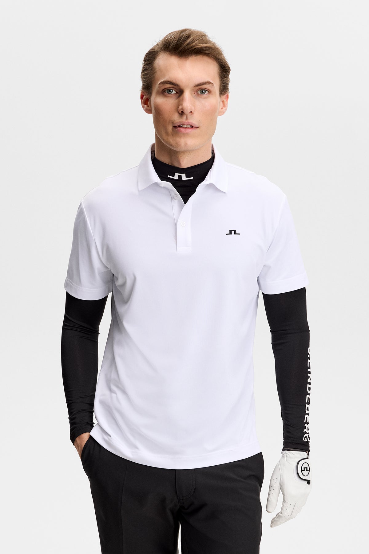 Bridge Polo in White by J.Lindeberg