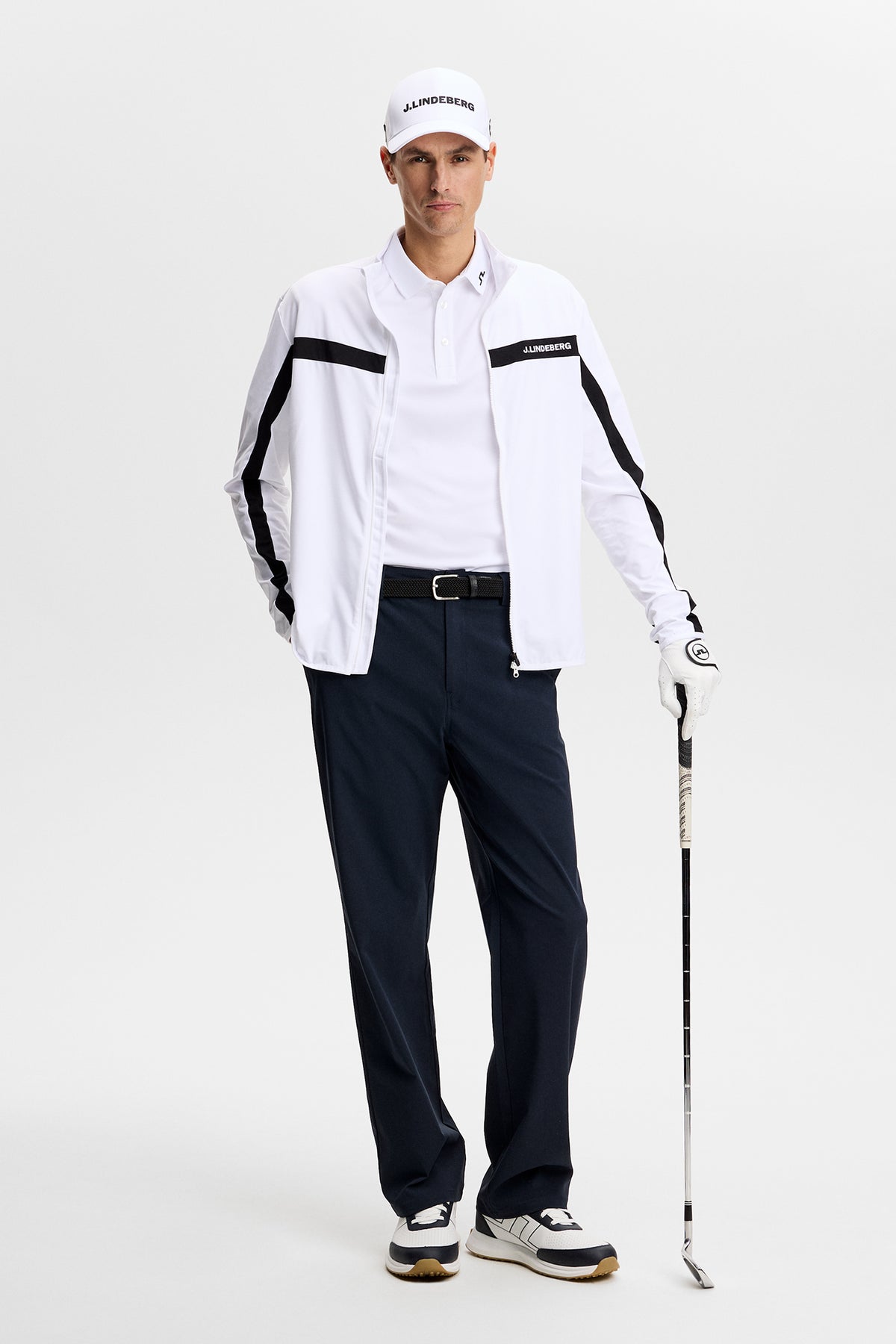 Tour Tech Polo in White by J.Lindeberg