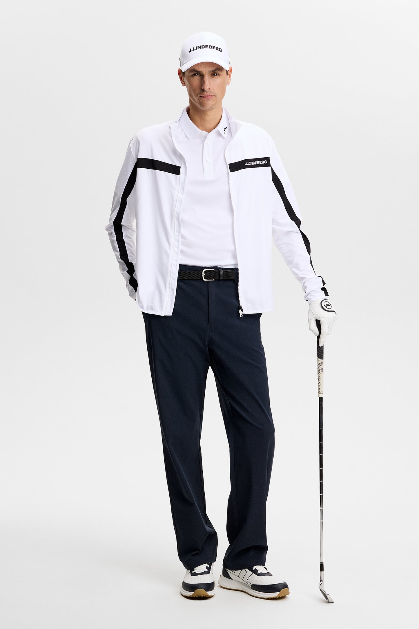 Tour Tech Polo in White by J.Lindeberg