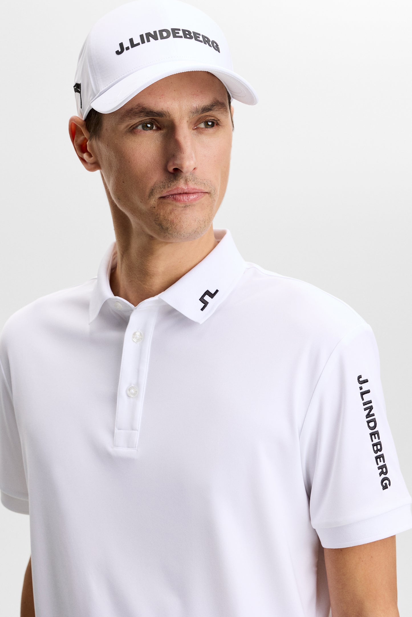 Tour Tech Polo in White by J.Lindeberg