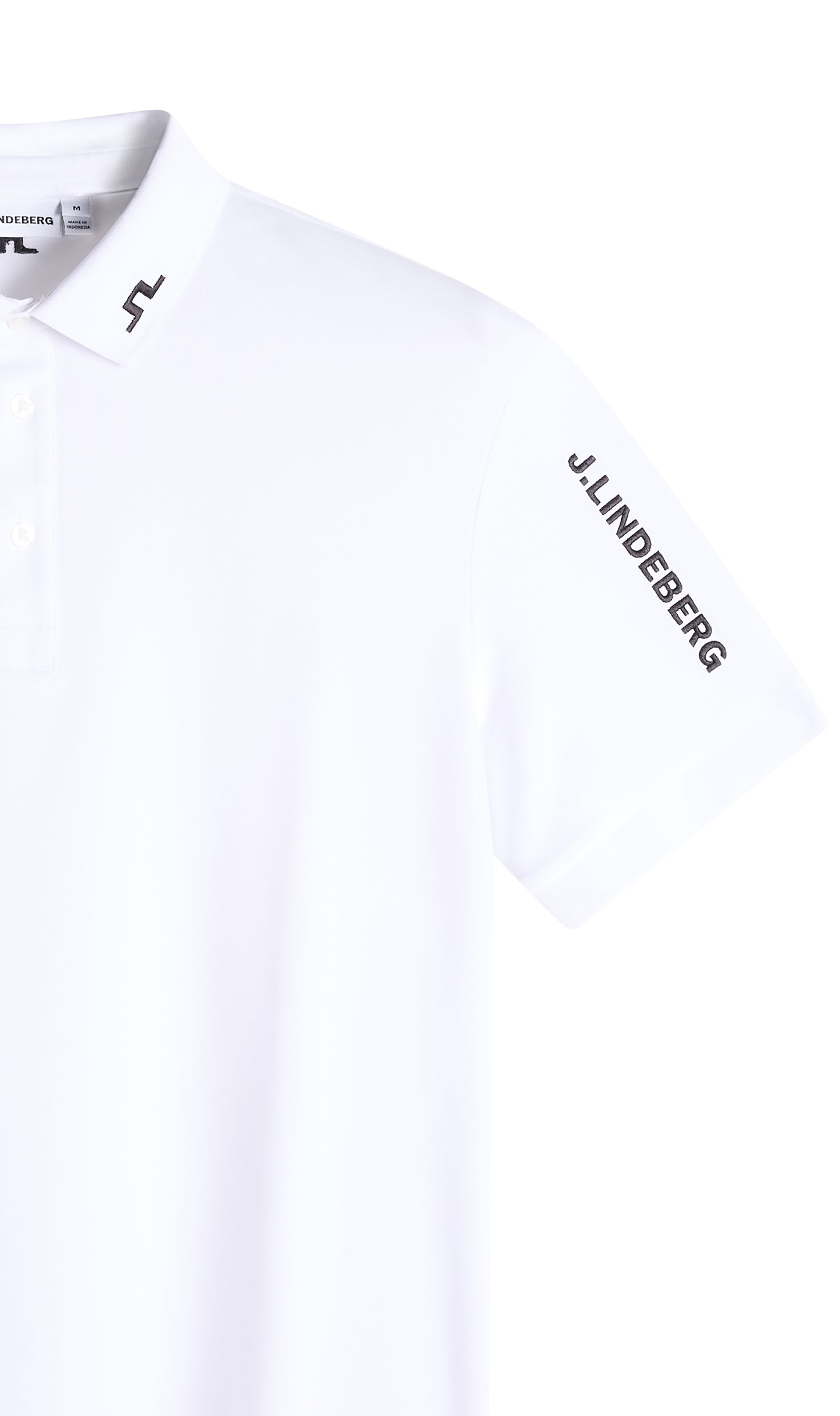 Tour Tech Polo in White by J.Lindeberg